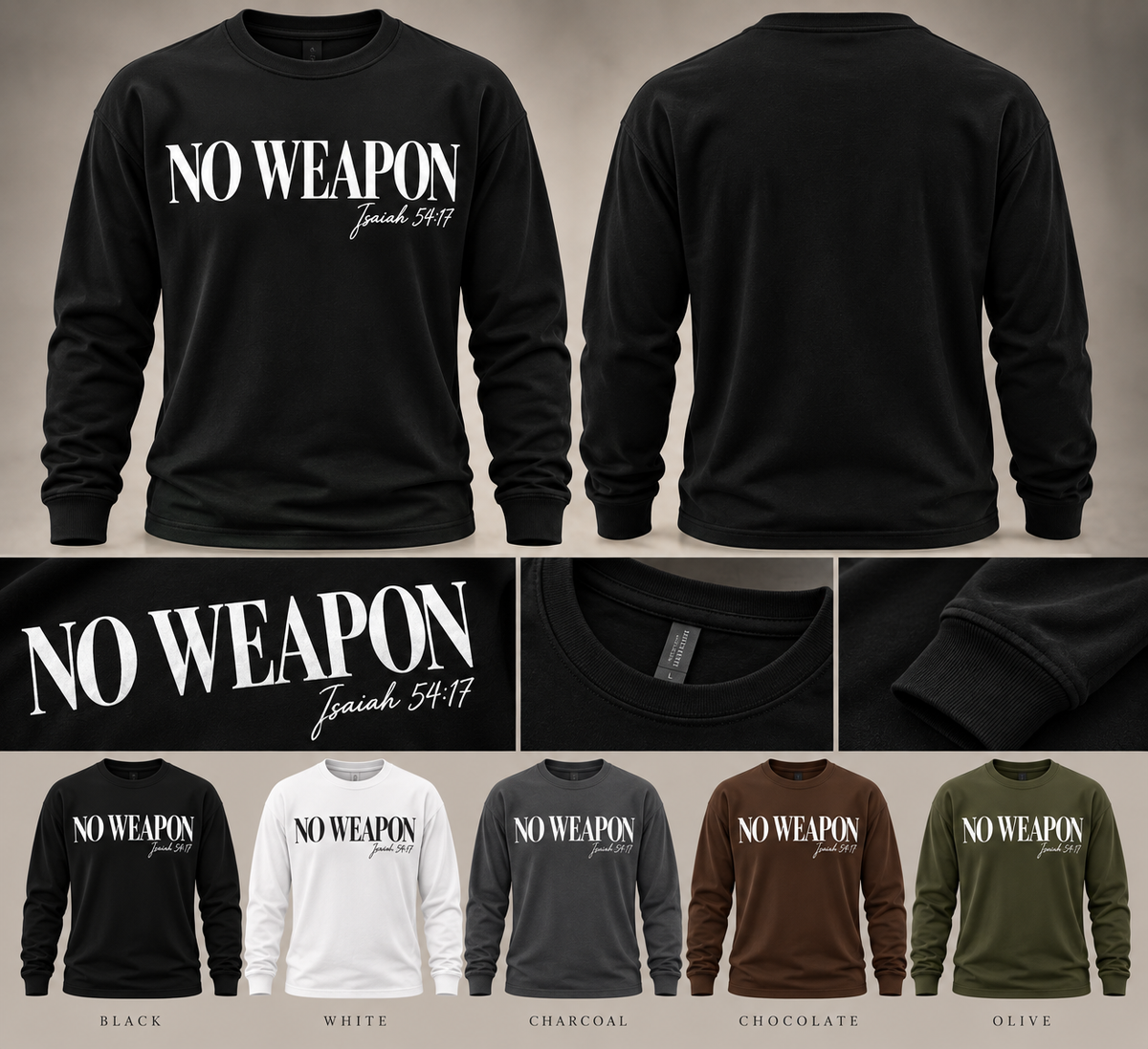 No Weapon Long Sleeve T-shirt